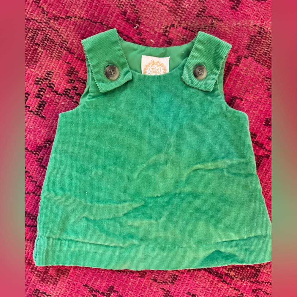 The Beaufort Bonnet Company Green corduroy dress